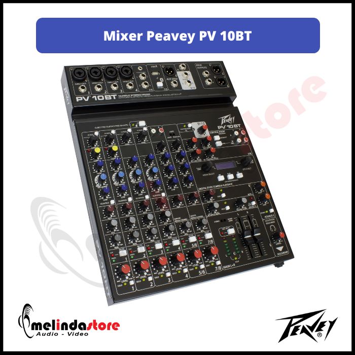 Mixer Analog Peavey PV 10BT | Mixer Bluetooth Pevaey